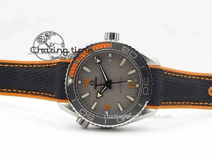 0411 UrbanStyle Planet Ocean 2016 43.5mm SS OM 1:1 Best Edition Gray Dial On Black Nylon Strap A 8168